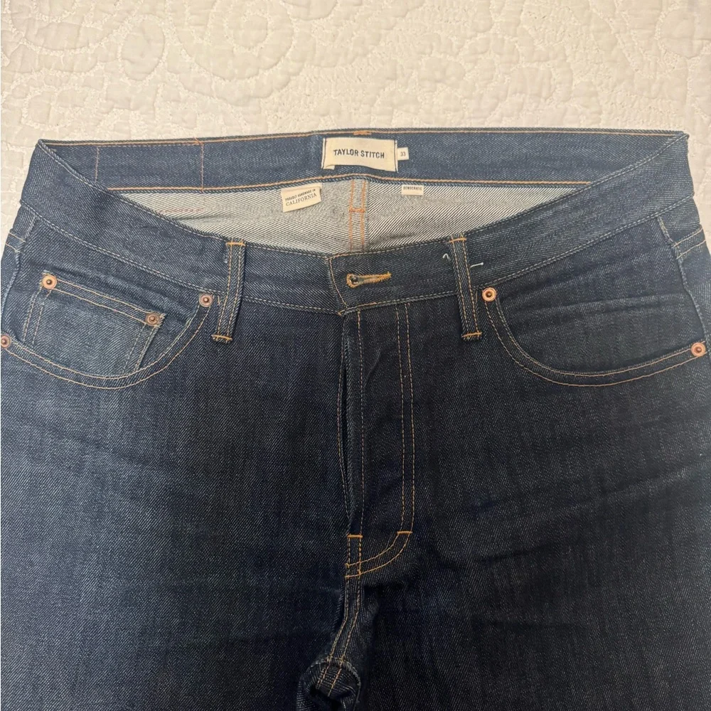 Taylor Stitch Slim Straight Dark Indigo Jeans